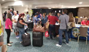 As families arrive to the Orlando International Airport (MCO) from Puerto Rico, representatives from the Episcopal Diocese of Central Florida and other Latino organizations were on hand to greet them.